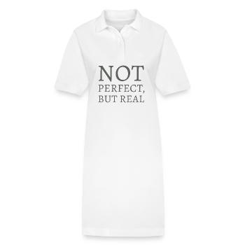 Nicht perfekt, doch real - Stanley/Stella Frauen Bio-Polokleid PAIGER - Weiß - Vorne