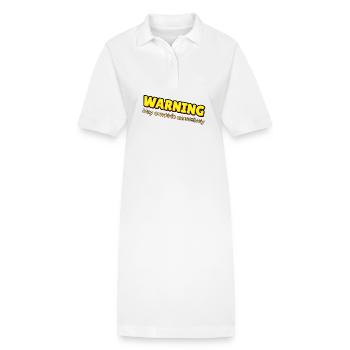 Warnung: Übermäßiges Klagen - Stanley/Stella Frauen Bio-Polokleid PAIGER - Weiß - Vorne