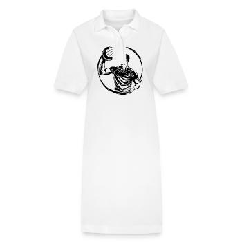 Joueurs de volley-ball - Robe polo bio PAIGER Stanley/Stella Femme - blanc - Devant