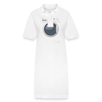 Carnaval de remplacement de costume de machine à laver - Robe polo bio PAIGER Stanley/Stella Femme - blanc - Devant
