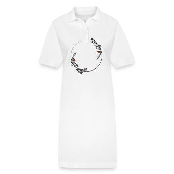 Rahmen - Stanley/Stella Frauen Bio-Polokleid PAIGER - Weiß - Vorne
