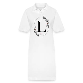 Buchstabe L - Stanley/Stella Frauen Bio-Polokleid PAIGER - Weiß - Vorne