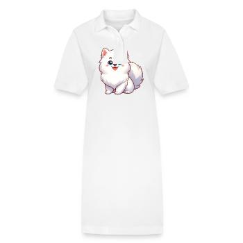 Spitz 4 - Stanley/Stella Frauen Bio-Polokleid PAIGER - Weiß - Vorne