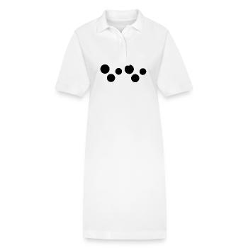 sechs kreise kreis form - Stanley/Stella Frauen Bio-Polokleid PAIGER - Weiß - Vorne