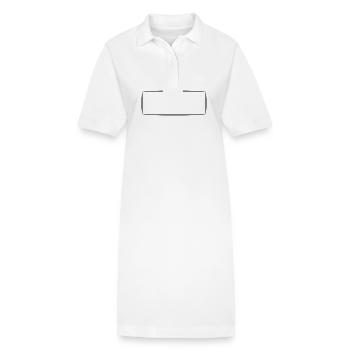 form rechteck viereck - Stanley/Stella Frauen Bio-Polokleid PAIGER - Weiß - Vorne
