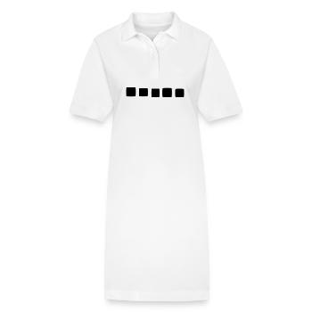 viereck quadrat symbol formen - Stanley/Stella Frauen Bio-Polokleid PAIGER - Weiß - Vorne