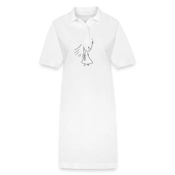 Mädchen traurig Träne weinen - Stanley/Stella Frauen Bio-Polokleid PAIGER - Weiß - Vorne