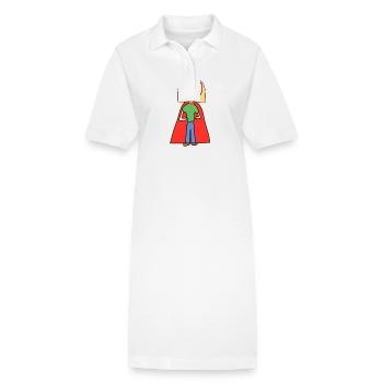 Heroine, Woman, Hero, Symbol, Human - Stanley/Stella PAIGER Organic Women’s Polo Dress - white - Front