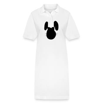 Hase Tier Symbol Tiere - Stanley/Stella Frauen Bio-Polokleid PAIGER - Weiß - Vorne