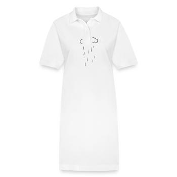 Cloud, Nature, Rain - Stanley/Stella PAIGER Organic Women’s Polo Dress - white - Front