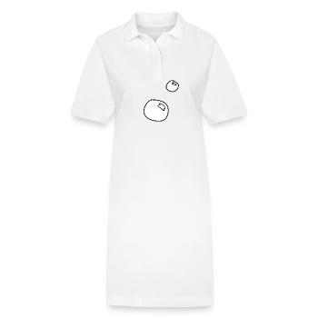 Soap bubbles forming circles - Stanley/Stella PAIGER Organic Women’s Polo Dress - white - Front