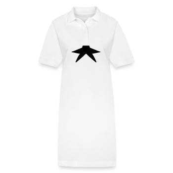 Symbole de l’étoile de forme - Robe polo bio PAIGER Stanley/Stella Femme - blanc - Devant