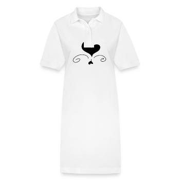 Herz Liebe Symbol form - Stanley/Stella Frauen Bio-Polokleid PAIGER - Weiß - Vorne