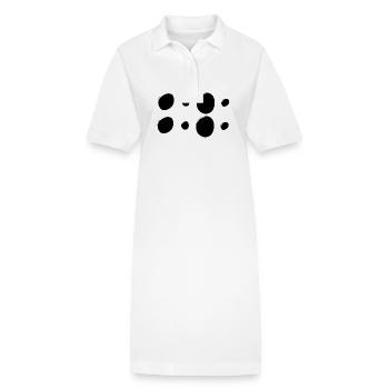 Muster Kreise Kreis Formen - Stanley/Stella Frauen Bio-Polokleid PAIGER - Weiß - Vorne