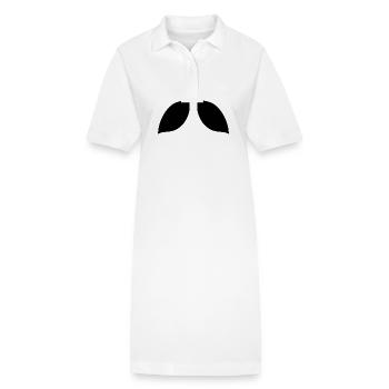 zwei Blätter blatt symbol - Stanley/Stella Frauen Bio-Polokleid PAIGER - Weiß - Vorne