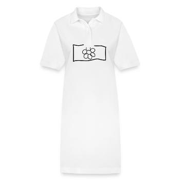 Fleur Drapeau Symbole Forme Nature - Robe polo bio PAIGER Stanley/Stella Femme - blanc - Devant