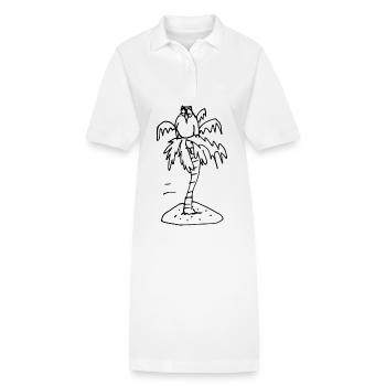 VOGI ! Palme - Stanley/Stella Frauen Bio-Polokleid PAIGER - Weiß - Vorne