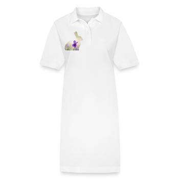 Lapin Lapin - Robe polo bio PAIGER Stanley/Stella Femme - blanc - Devant