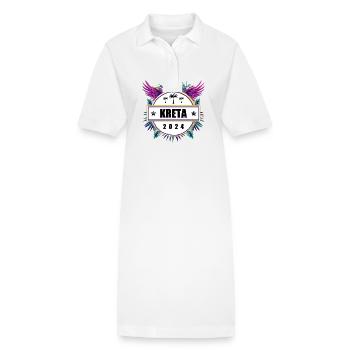 Kreta 2024 Team - Stanley/Stella Frauen Bio-Polokleid PAIGER - Weiß - Vorne