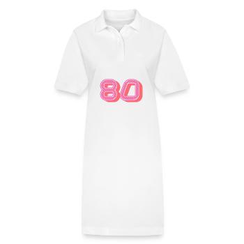 80. 80 JAHRE. 80. JAHRESTAG. 80-JÄHRIGES JUBILÄUM. - Stanley/Stella Frauen Bio-Polokleid PAIGER - Weiß - Vorne