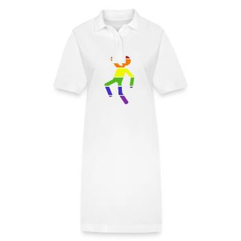 Bonhomme multicolore - Robe polo bio PAIGER Stanley/Stella Femme - blanc - Devant