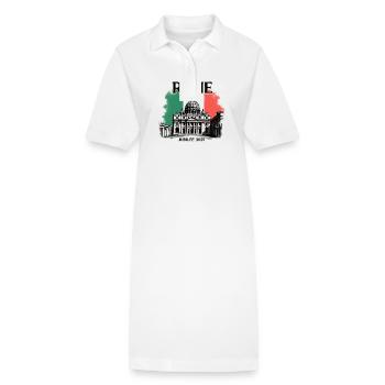 Jubilé de Rome Pèlerin de l’Espérance 2025, Vatican v1 - Robe polo bio PAIGER Stanley/Stella Femme - blanc - Devant