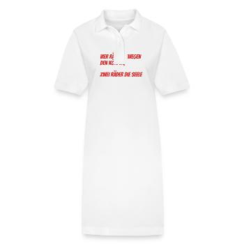 Vier Räder bewegen den Körper Zwei die Seele - Stanley/Stella Frauen Bio-Polokleid PAIGER - Weiß - Vorne