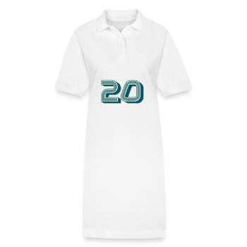 20. 20 JAHRE. 20-JÄHRIGES JUBILÄUM. 20-JÄHRIGES JUBILÄUM. - Stanley/Stella Frauen Bio-Polokleid PAIGER - Weiß - Vorne