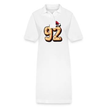 92 Number Christmas - Stanley/Stella PAIGER Organic Women’s Polo Dress - white - Front