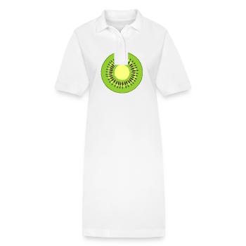 Remplacement de costume de kiwi - Carnaval Carnaval - Robe polo bio PAIGER Stanley/Stella Femme - blanc - Devant