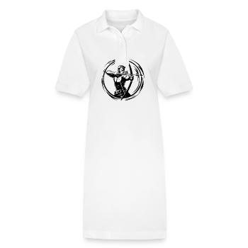 Bogenschießen Mann - Stanley/Stella Frauen Bio-Polokleid PAIGER - Weiß - Vorne