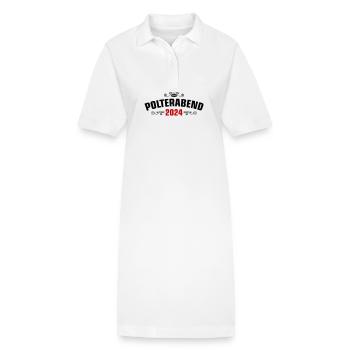 Polterabend 2024 - Stanley/Stella Frauen Bio-Polokleid PAIGER - Weiß - Vorne