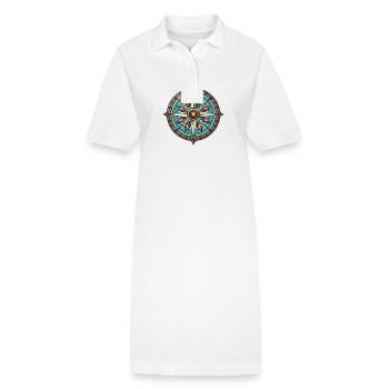 Voyage de la boussole - Robe polo bio PAIGER Stanley/Stella Femme - blanc - Devant