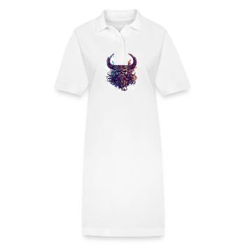 Wikinger Odin Totenkopf - Stanley/Stella Frauen Bio-Polokleid PAIGER - Weiß - Vorne
