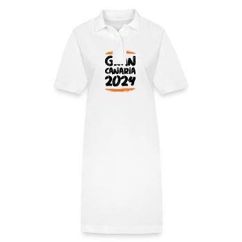 Gran Canaria 2024 - Stanley/Stella Frauen Bio-Polokleid PAIGER - Weiß - Vorne