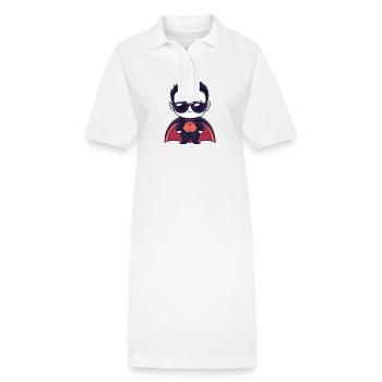 Vampir Halloween - Stanley/Stella Frauen Bio-Polokleid PAIGER - Weiß - Vorne