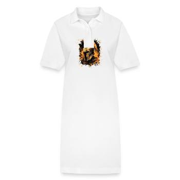 Casque Spartan Warrior - Robe polo bio PAIGER Stanley/Stella Femme - blanc - Devant