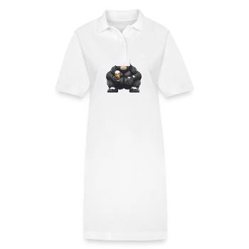 Bière Gorilla Ski - Robe polo bio PAIGER Stanley/Stella Femme - blanc - Devant