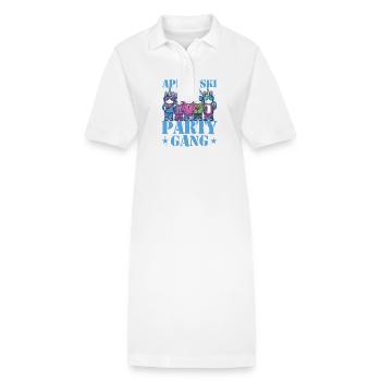 Apres Ski Party Gang Einhorn - Stanley/Stella Frauen Bio-Polokleid PAIGER - Weiß - Vorne