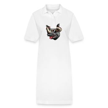 Nashorn Lustig Sombrero - Stanley/Stella Frauen Bio-Polokleid PAIGER - Weiß - Vorne
