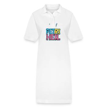 Pêche au Peil de Petri - Robe polo bio PAIGER Stanley/Stella Femme - blanc - Devant