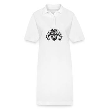 Musculation canine - Robe polo bio PAIGER Stanley/Stella Femme - blanc - Devant