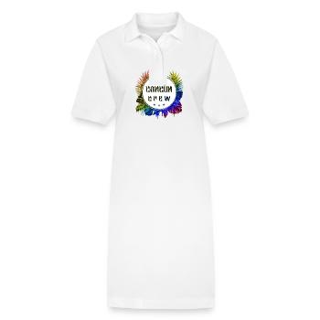 Cancun Crew Bunt - Stanley/Stella Frauen Bio-Polokleid PAIGER - Weiß - Vorne