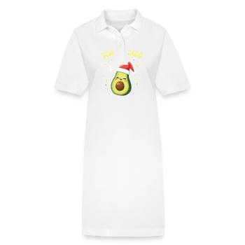 Schlavocado Offiziell Schlafanzug Schlaf - Stanley/Stella Frauen Bio-Polokleid PAIGER - Weiß - Vorne