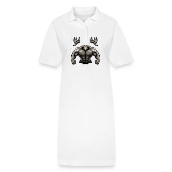 Musculation Moose Muscles Musculation - Robe polo bio PAIGER Stanley/Stella Femme - blanc - Devant
