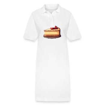 Cheesecake Pixel - Robe polo bio PAIGER Stanley/Stella Femme - blanc - Devant