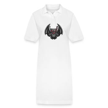 Fledermaus Halloween Blutsauger - Stanley/Stella Frauen Bio-Polokleid PAIGER - Weiß - Vorne