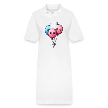 Balloons for children - Stanley/Stella PAIGER Organic Women’s Polo Dress - white - Front