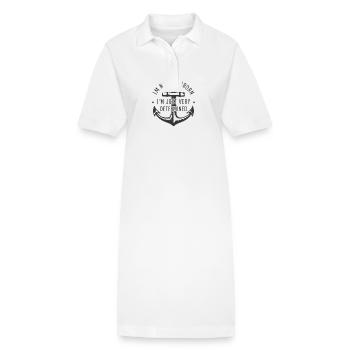 Je ne suis pas têtu, je suis juste très déterminé. - Robe polo bio PAIGER Stanley/Stella Femme - blanc - Devant