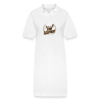 Je suis une légende - Robe polo bio PAIGER Stanley/Stella Femme - blanc - Devant